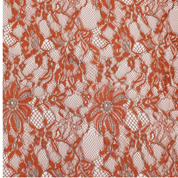 Orange Lace Fabric -  Canada